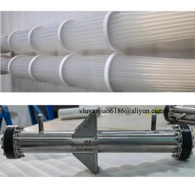 Chine Échangeur de chaleur PTFE de conception robuste sur mesure avec support de montage CPVC lourd à vendre