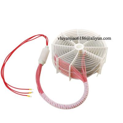 China Industrial Coil Shaped PTFE Teflon Immersion Heater For Chemical Solution Tank for sale