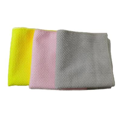 China Sustainable Soft Breathable Face Cloth Face Cloth Clean Towel With Rice Grain Pattern for sale