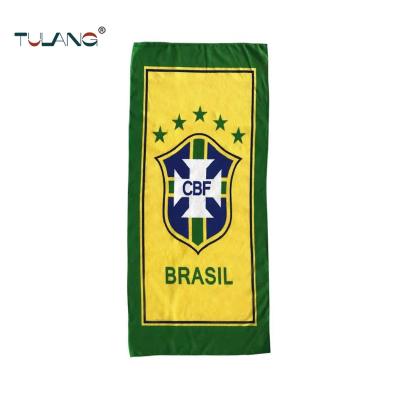 China Large Wholesale Summer Sublimation QUICK DRY Quick Dry With Logo Custom Print Microfiber Beach Towel for sale