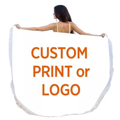 China QUICK DRY Round Microfiber Beach Towel For Figure Custom for sale