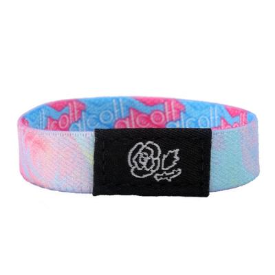 China Manufacturer NFC Fabric Elastic Wristband Waterproof / Waterproof Woven Customized RFID Stretch Wristband for sale