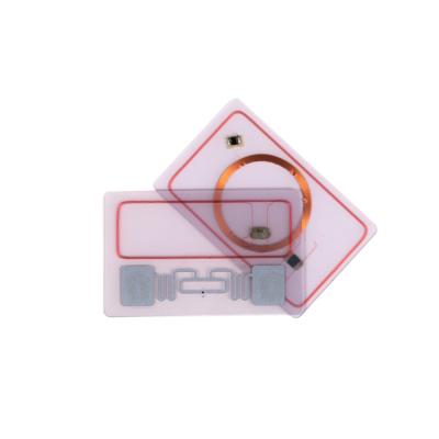 China Waterproof / Waterproof 2021CMYK Printing Multifunctional PVC HF UHF RFID Smart Dual Frequency Card for sale