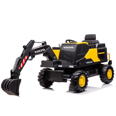 China Ride on 2022 New Authorized Toy Excavator Electric Car Ride on Car Arm Electric Digging Version for sale