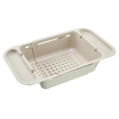 China Sustainable Hot-selling Vegetables Fruit Basket Shelf Washing Foldable Plastic Drain Basket For Kitchen for sale