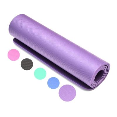 China High Density //Non Slip/Water Resistant/Lightweight-Portable NBR Yoga Mat Health And Fitness Non Slip Comfort Foam Yoga Mat For Man And Woman Exercise, yoga, pilates for sale