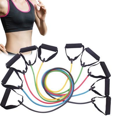 China Gather Waist& LUCKBARD Abdomen Elastic Workout Resistance Bands For Fitness Gym Exercise Equipment Yoga Training Pull Rope Bungee String for sale