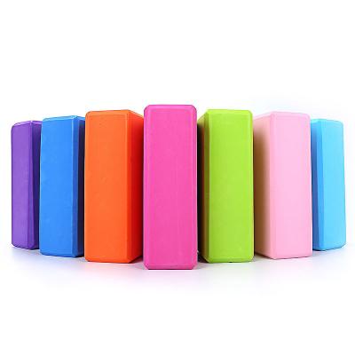 China Wholesale Private Custom Logo Eco-Friendly High Density EVA Foam Yoga Blocks Yoga Practice Aid Moisture Proof Yoga Material Brick For Exercise for sale