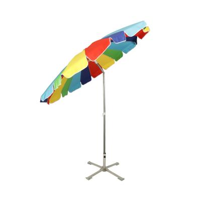 China Sun Wind Rain Make Outdoor Promotional Advertising Folding Beach Umbrella, Cafe Patio Heavy Duty Umbrella for sale