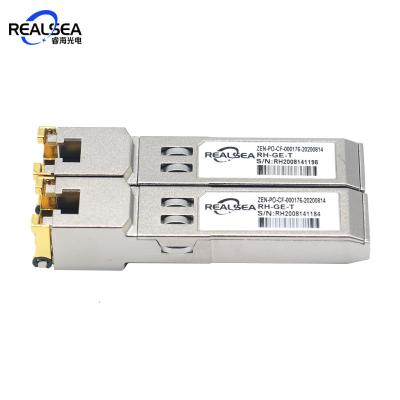 China FTTx Copper Base SFP Module 10/100/1000 Ethernet RJ-45 SFP Lan Gigabit SFP Module for sale