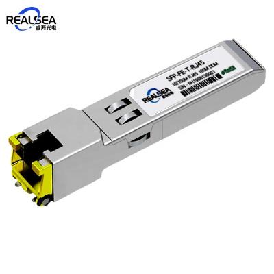 China FTTx 100M Copper RJ45 SFP Transceiver SFP-FE-T 10/100M SFP RJ45 Optical Transceiver for sale