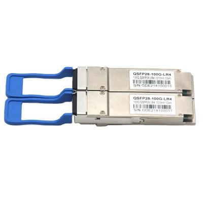 China FTTx 100G QSFP LR 10km DOM Optical Transceiver Module QSFP-100G-LR4 100GBASE-LR4 Compatible QSFP28 1310nm LR Transceiver Fiber for sale