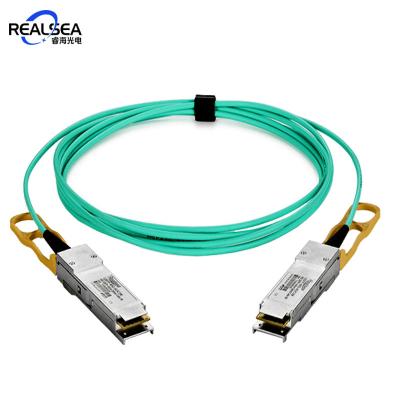 China FTTx 25G SFP28 AOC Server Data Center 25G SFP28 Active Optical Cable SFP28-25G-AOC50M Compatible for sale