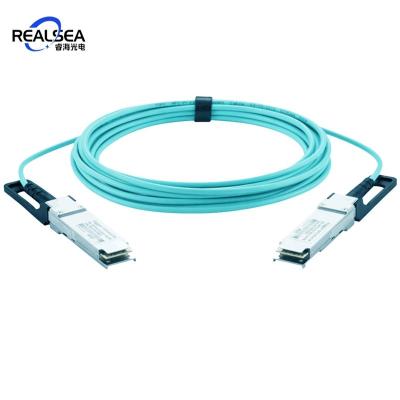 China Cloud Data Center& 5G Fronthaul Data Center 100G QSFP28 AOC 5 Meter Opitcal Active Cable for Telecom for sale