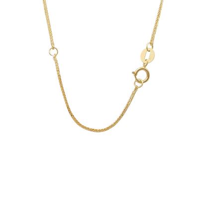 China Fashion Jewelry AU750 18k Solid Gold Chain Necklace TRENDY Chopin Good Quality Custom Design Chinese Gold Chain for sale