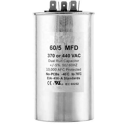 China Home 60+5 uF CBB65 SERIES CIRCULATE RUN CAPACITOR for sale