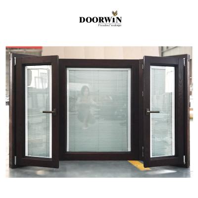 China Custom Swing Shape Double Pane Bay Window That Opens Window Door Casement Windows Wooden Stained Glass Window for sale