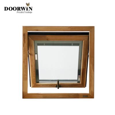 China Texas Swing Small Sash Double Glazed With Integrated Shutter For Sale Cheap Price Awning Window for sale