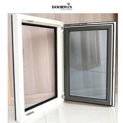 China High Quality Swing Window Supplier Figured Ultra Wood Window Glass Aluminum Casement for sale