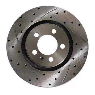 China Auto parts HT250/G3000/G3500 front and rear disc brake drilled slotted rotor racing brake disc for sale