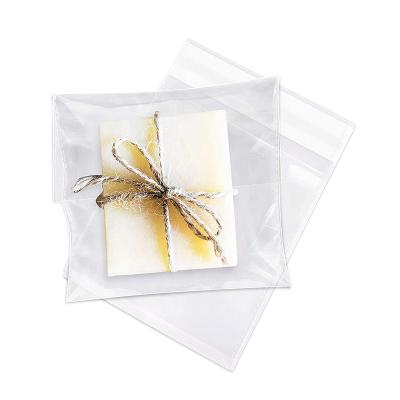 China Water Soluble Clear Polypropylene Resealable Poly Bags For Packaging Apparel T Shirts Clear Cellophane Resealable Bags Good For Bakery for sale