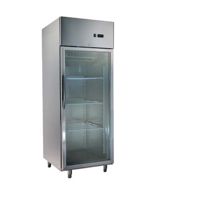 China Single-temperature factory supply direct European style glass door refrigerator for supermarket for sale