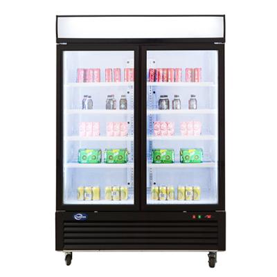 China Side by side cooler factory supply stainless steel French door refrigerator beverage display KPR-49BG for sale