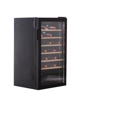 China Hot Selling Hotel Wine Cooler Double-Layer Tempered Glass Door 52 Door 52 Free Built-in Bottles JCS-126W for Home and Hotel for sale