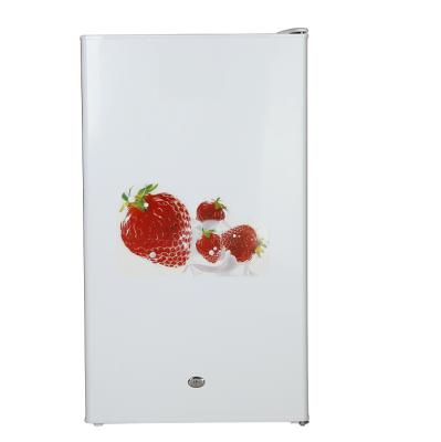 China Factory supply 90L skin care COMPRESSOR refrigerator direct mini fridge colorful bar single door refrigerator handle Because-90 for home nevera for sale