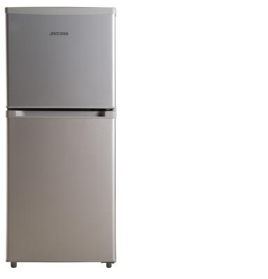 China COMPRESSOR most popular double door fridge colorful handle 112 liter fridge freezer double door fridge BCD-112 large for home a for sale