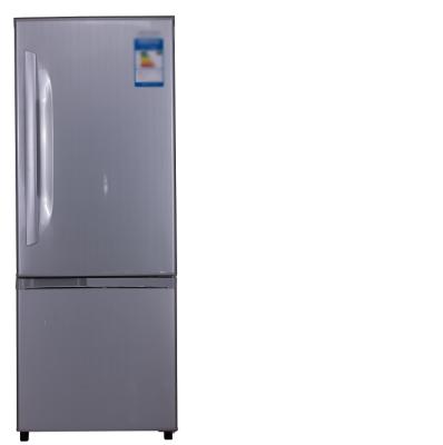 China COMPRESSOR most popular combi refrigerator 172 liter large fridge freezer colorful double door handle BCD-172 for home and hotel for sale