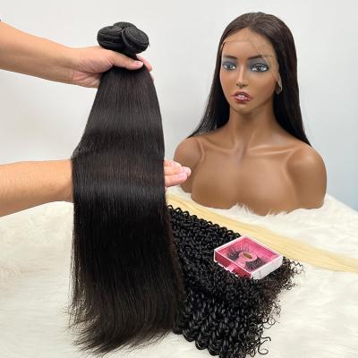 China Sellers 100% Silky Straight Hair Bundle, Raw Brazilian Mink Straight Hair Weave Bundles, Free Sample Wholesale Virgin Wave Cuticle Aligned Hair for sale