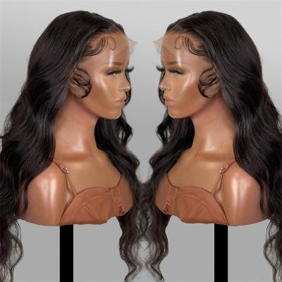 China Other cheap natural body wave wigs, 13x6 human hair lace front HD lace frontal wig vendors, full lace hair wigs for black women for sale