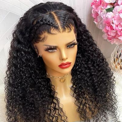 China Other Wholesale Water Wave Hair Lace Front Wigs, Hd Lace Front Wig Vendors Curly Full Lace Hair Wig, Wigs For Black Women for sale