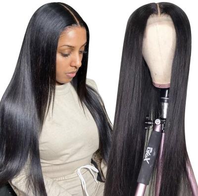 China Silky Straight Wave 150% 180% Density HD Full Lace Hair Wig, Glueless Full HD Lace Wig, Natural Virgin Hair Lace Front Wig For Black Women for sale