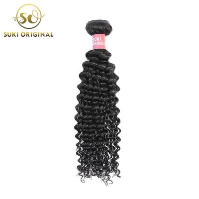 China Brazilian Deep Wave Hair Grade 12a Bundles With Closure Deep Wave Deja Vu Virgin Human Hair Weave for sale