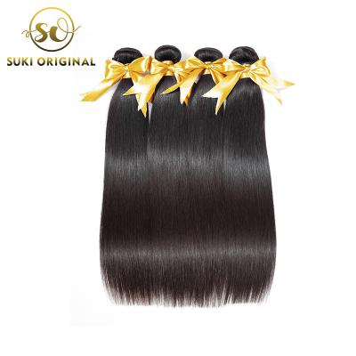 China Straight Wholesale Hair Weaving Weft Peruvian Straight Virgin Hair Extensions for sale