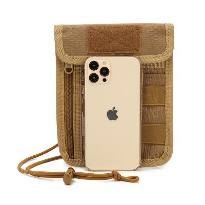 China Fashion Cheap Outdoor Phone Document Bag RFID Business Gift Tactical Hanging Anti-theft Invisible Card Holder for sale