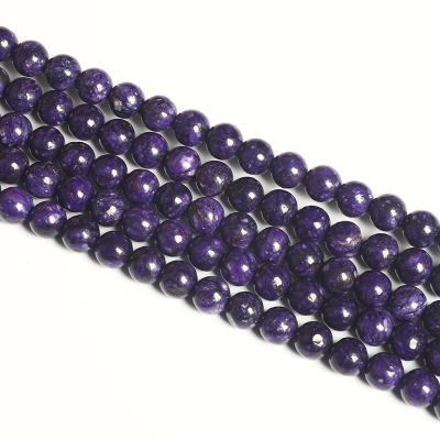 China DIY Necklace Bracelet Making Strand D.C.A. Wholesale Natural Loose Purple Necklace Bracelet Jewelry Dragon Crystal Round Loose Beads For for sale