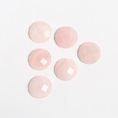 China Natural China Stone Gemstone Round Finding Crystal Beads Diy Ring Earring Necklace Pink Cabochon for sale