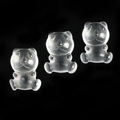 China Hand Cut Animal Shape Mini Bear Pocket Carved Crystal from Europe Crystal Cute Bear Clear Crystal for sale