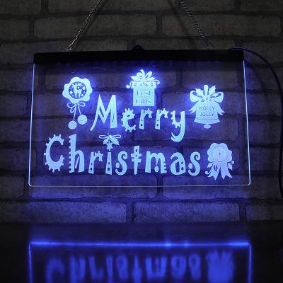 China Modern Merry Christmas Sign Lamp LED Night Light For Sale for sale