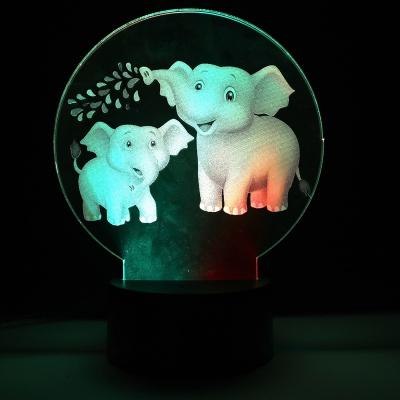 China Industrial 3d Night Lamp Dinosaur 3d Night Lamp Remote Available 3d Illusion Lamp for sale