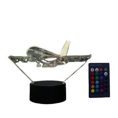 China Modern Aircraft Led Night Light 3d Lamp Wholesale Acrylic Switch Promotion Rohs for sale