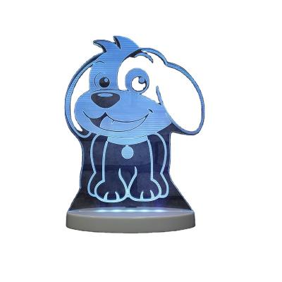 China Modern Wholesale Creative Characters Custom Acrylic Led Night Lights Desk Baby 3d Illusion Lamp for sale