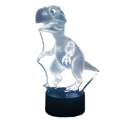 China Traditional Dinosaur 3d Lamp Black Base 3d Illusion Lamp For Dropshipping for sale