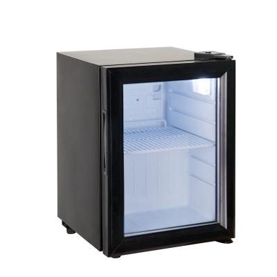 China COMPRESSOR SC-21 21L Mini Display Cooler Commercial Refrigerator Very Small And Portable With Glass Door for sale