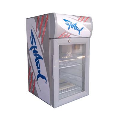 China Single-temperature SC-20B 20L Mini Countertop Fridge Cooler Display Energy Cooler Beverage Cooler for sale