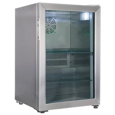 China Countertop Type Beverage Display COMPRESSOR SC-70SS 70L Beer Beverage Cooler for sale