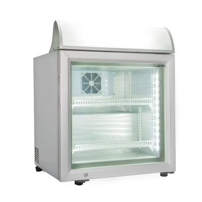 China COMPRESSOR SD-55B 55L Mini Vertical Ice Cream Display Freezer Refrigerator for sale